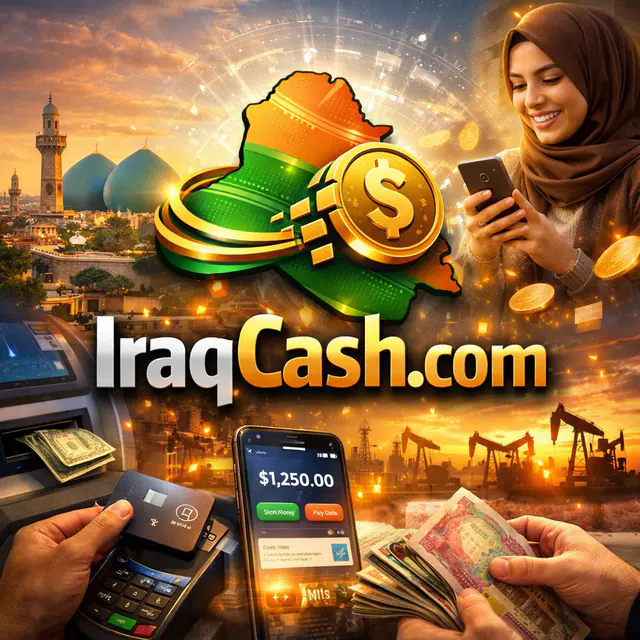 IraqCash.com — اسم نطاق مميّز للبيع
